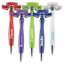 Pack of colored spinner pens